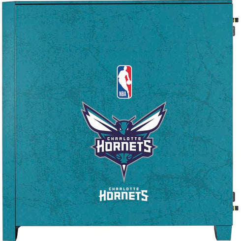 NBA Charlotte Hornets Distressed Corsair 4000D Tempered Glass Mid-Tower ATX Case Skin
